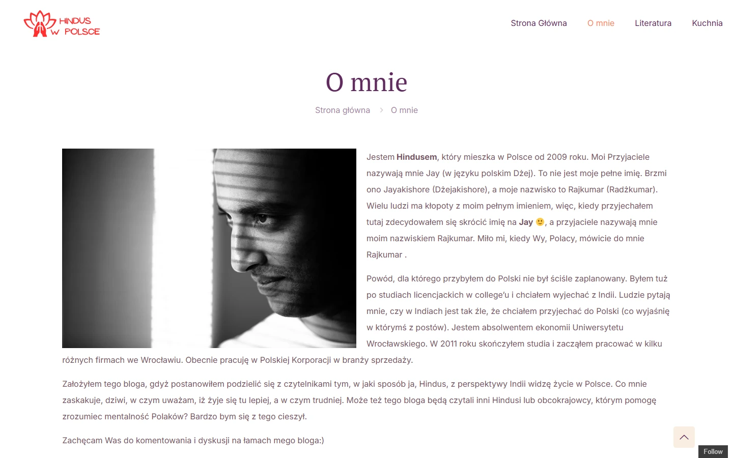 Hindus w Polsce — Inner page and interface details.